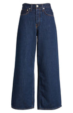 Cargar imagen en el visor de la galería, Jeans wide leg - Blue navy
